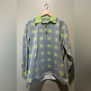 John F. Gee vintage 1/4 zip denim pullover. 
Size large
